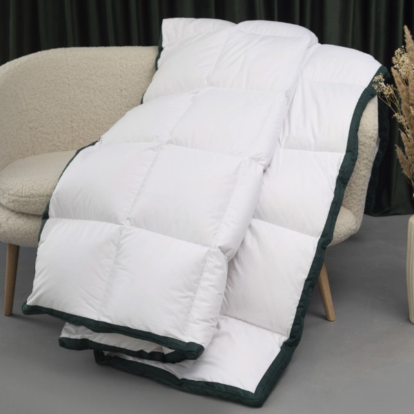 Фото - Набір ковдра полуторна + подушка MirSon № 10008 Imperial Satin Luxe всесезонна 140x205 Гусячий пух + 50x70 (2200010810486)